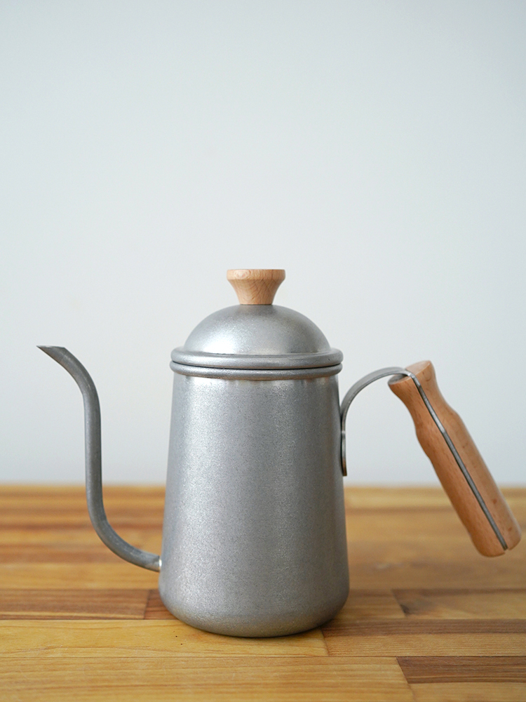 Coffee Equipment Stores - กาน้ำกาแฟแบบเทมือ Good Morning Store ด้ามจับไม้สไตล์ Rustic