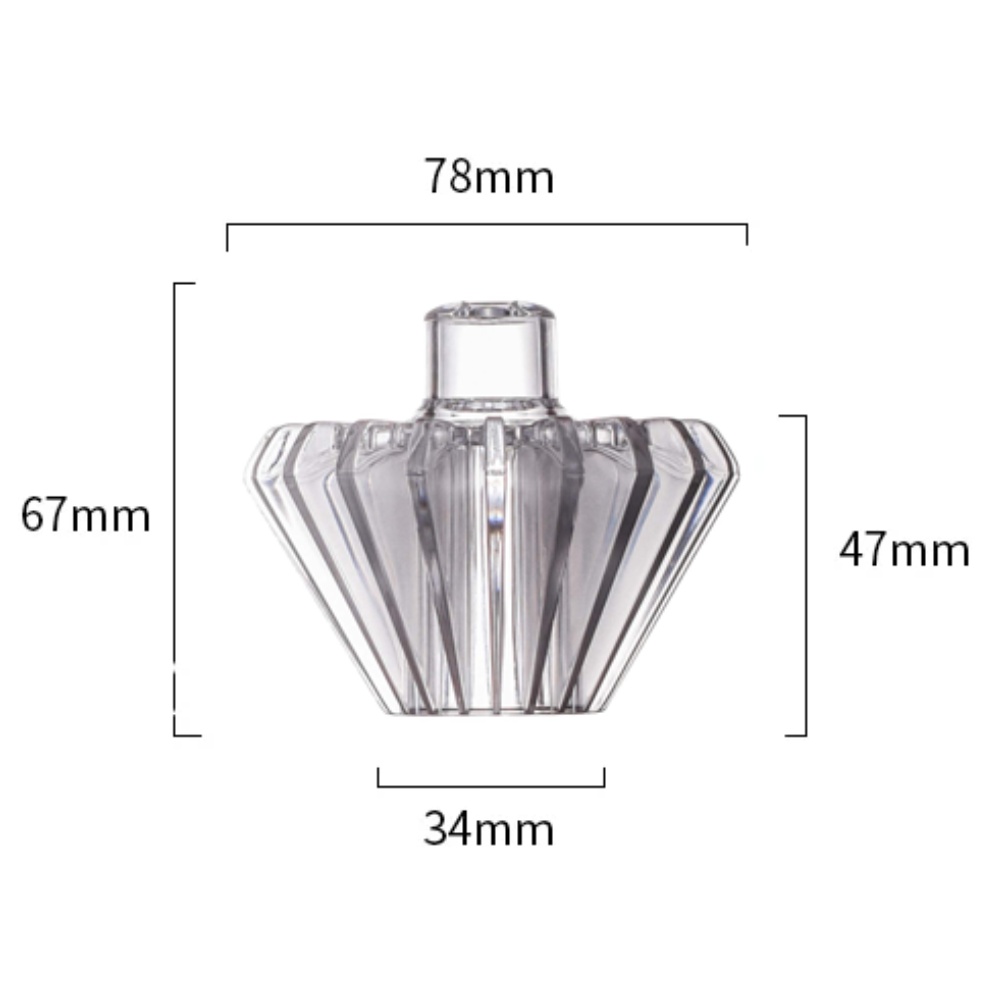 Coffee Equipment V60 - สำหรับ V60 สำหรับเครื่องกดกระดาษกรองแบบ Pour Over ผลิตจากเรซินเพื่อช่วยในการวางแผ่นกรองและลดการไม่สมดุลของตำแหน่ง