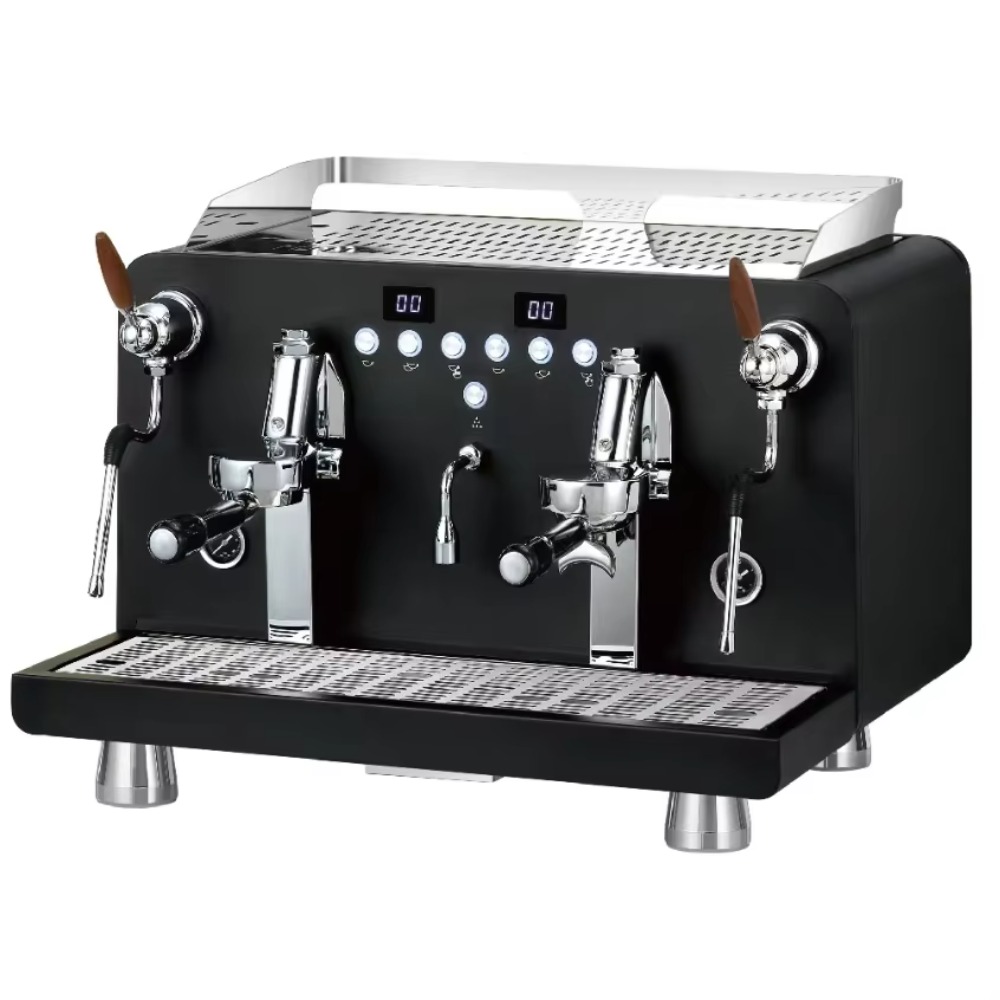 Coffee Equipment For Espresso Machine - เครื่องชงกาแฟเอสเพรสโซ, เครื่องชงกาแฟอัตโนมัติ 2 หัวชง, อุปกรณ์บาริสต้าสำหรับคาปูชิโนแบบอิตาเลียนสำหรับธุรกิจร้านกาแฟ, ระดับเชิงพาณิชย์