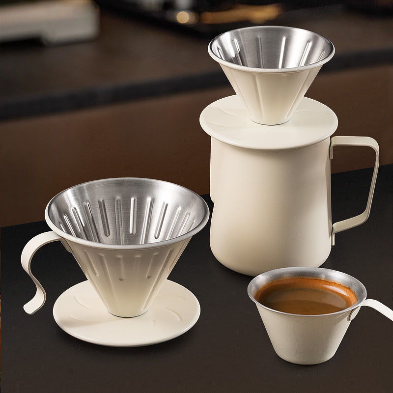 1-2 คนกาแฟกรองถ้วยสแตนเลสสตีลห - Coffee Equipment V60 บทวิจารณ์และราคา